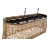 PLAFONNIER CALANDRE OVALE 4 LUMIÈRES MANGUIER 80x24x28cm PLAFONNIER CALANDRE OVALE 4 LUMIÈRES MANGUIER 80x24x28cm