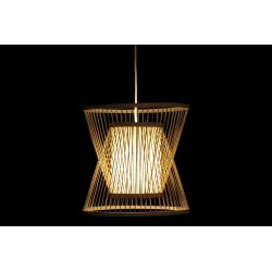 PLAFONNIER LEONIE BAMBOU NATUREL 33x33x32.5cm