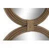 DOUBLE MIROIR ROTIN NATUREL 41x2x83cm DOUBLE MIROIR ROTIN NATUREL 41x2x83cm