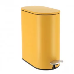 POUBELLE PEDALE OCRE 5L FREIN DE CHUTE