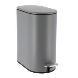 POUBELLE PEDALE GRIS 5L FREIN DE CHUTE