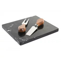 PLANCHE FROMAGE BOIS ACACIA AVEC ACCESSOIRES 36x27x2cm