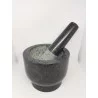 MORTIER ET PILON EN GRANIT NOIR