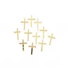 DECO CROIX X10 EN PLEXI OR 3X 2CM