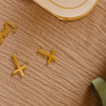 DECO CROIX X10 EN PLEXI OR 3X 2CM