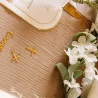 DECO CROIX X10 EN PLEXI OR 3X 2CM