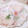 BOUQUET DE FEUILLAGES, PIVOINE ROSE ET J