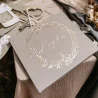 LIVRE D'OR JOLIS BRINS VERT SAUGE ET OR