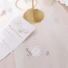 CONFETTIS X100 JOLIS BRINS BLANCS ET OR
