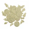 CONFETTIS X100 JOLIS BRINS VERT SAUGE ET