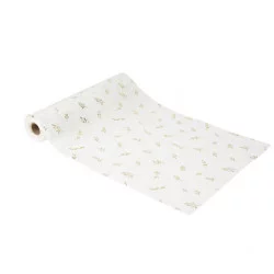 CHEMIN TABLE JOLIS BRINS MOUSSELINE BLAN