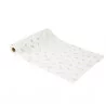 CHEMIN TABLE JOLIS BRINS MOUSSELINE BLAN