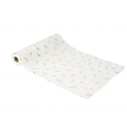 CHEMIN TABLE JOLIS BRINS MOUSSELINE BLAN