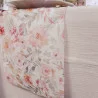 CHEMIN TABLE DAHLIA MOUSSELINE BLANC ET