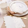 GOBELETS X8 JOLIS BRINS BLANC ET OR 255M
