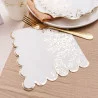 SERVIETTES X16 JOLIS BRINS BLANCHES ET O