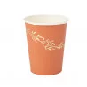 GOBELETS X8 JOLIS BRINS TERRACOTTA ET OR