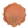 ASSIETTES X8 JOLIS BRINS TERRACOTTA ET O