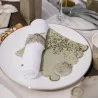 SERVIETTES X16 JOLIS BRINS VERT SAUGE ET