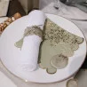 SERVIETTES X16 JOLIS BRINS VERT SAUGE ET