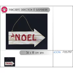 PANCARTE DIRECTION À SUSPENDRE 36x18cm