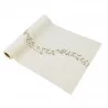 CHEMIN TABLE JOLIS BRINS MOUSSELINE BLAN