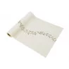 CHEMIN TABLE JOLIS BRINS MOUSSELINE BLAN