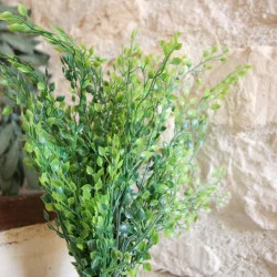 BOUQUET DE MINI FEUILLES VERTES 55CM
