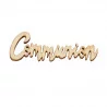 DECO EN BOIS X12 COMMUNION 5X2CM