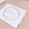 LIVRE D'OR JOLIS BRINS BLANC ET OR 22X 1
