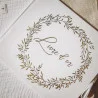 LIVRE D'OR JOLIS BRINS BLANC ET OR 22X 1