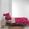 PARURE DE LIT 1 PERSONNES MOONLIGHT ROSE 140x200cm