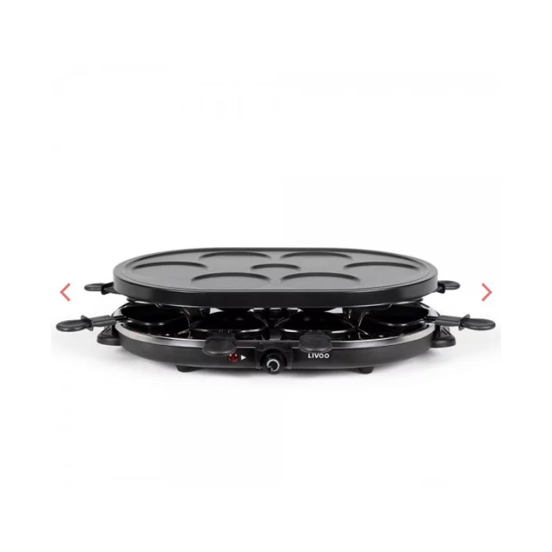 APPAREIL À RACLETTE ET MINI CRÊPES 6 À 8 PERSONNES