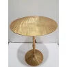 GUÉRIDON ROND MÉTAL OR 51x39x25cm GUÉRIDON ROND MÉTAL OR 51x39x25cm
