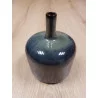 VASE BLEU NUIT EN GRÈS PM D12xH16cm