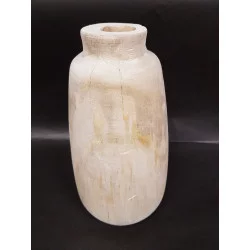VASE BOIS PAULOWNIA NATUREL D15xH28cm