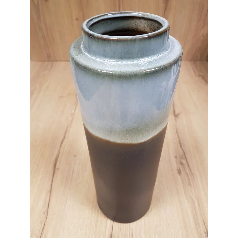 VASE BICOLORE GRIS SYNERGY D13xH41cm