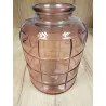 VASE BONBONNE ROSE EN VERRE RECYCLÉ D25xH35cm VASE BONBONNE ROSE EN VERRE RECYCLÉ D25xH35cm