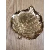 VIDE POCHE FEUILLE MÉTAL OR 12x11cm