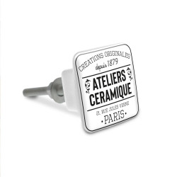 BOUTON DE MEUBLE CARRE "ATELIERS
