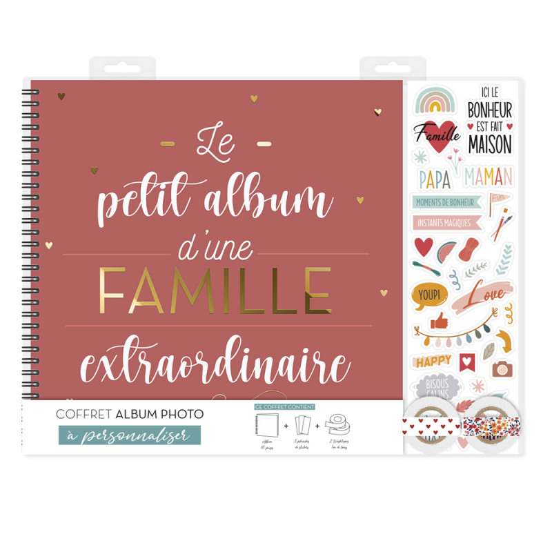 COFFRET ALBUM PHOTO FAMILLE