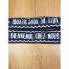 BAS DE PORTE DOUBLE "BIENVENUE CHEZ NOUS" BAS DE PORTE DOUBLE "BIENVENUE CHEZ NOUS"