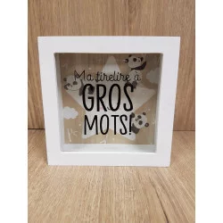 TIRELIRE "GROS MOTS" BLANCHE