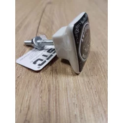 BOUTON DE MEUBLE CARRÉ "ANTIQUAIRE"