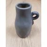 VASE GRIS MAT AVEC ANSE H12.5xD7cm
