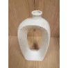 VASE DÉCO BLANC L11xH24cm