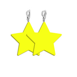 BOUCLES D OREILLES COLORZ JAUNES