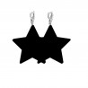 BOUCLES D OREILLES COLORZ NOIRES