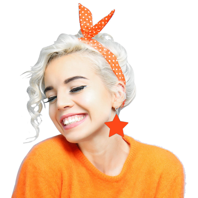 BOUCLES D OREILLES COLORZ ORANGE