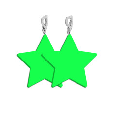 BOUCLES D OREILLES COLORZ VERTES